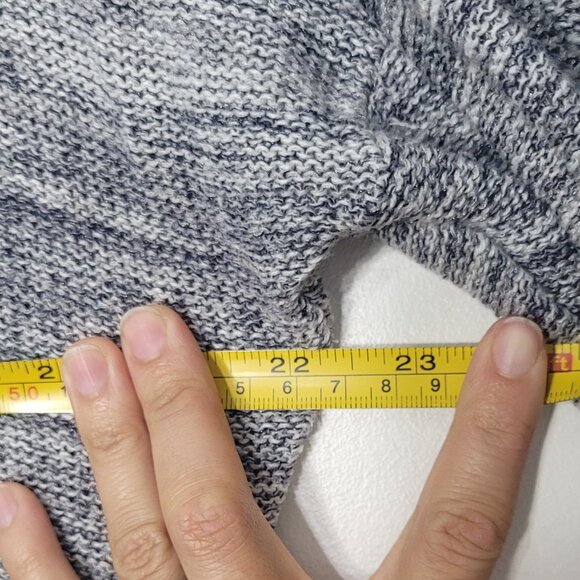 Dynamite Women's Gray Cotton Blend Long Sleeve Open Front Knit Cardigan Size L - Picture 10 of 11